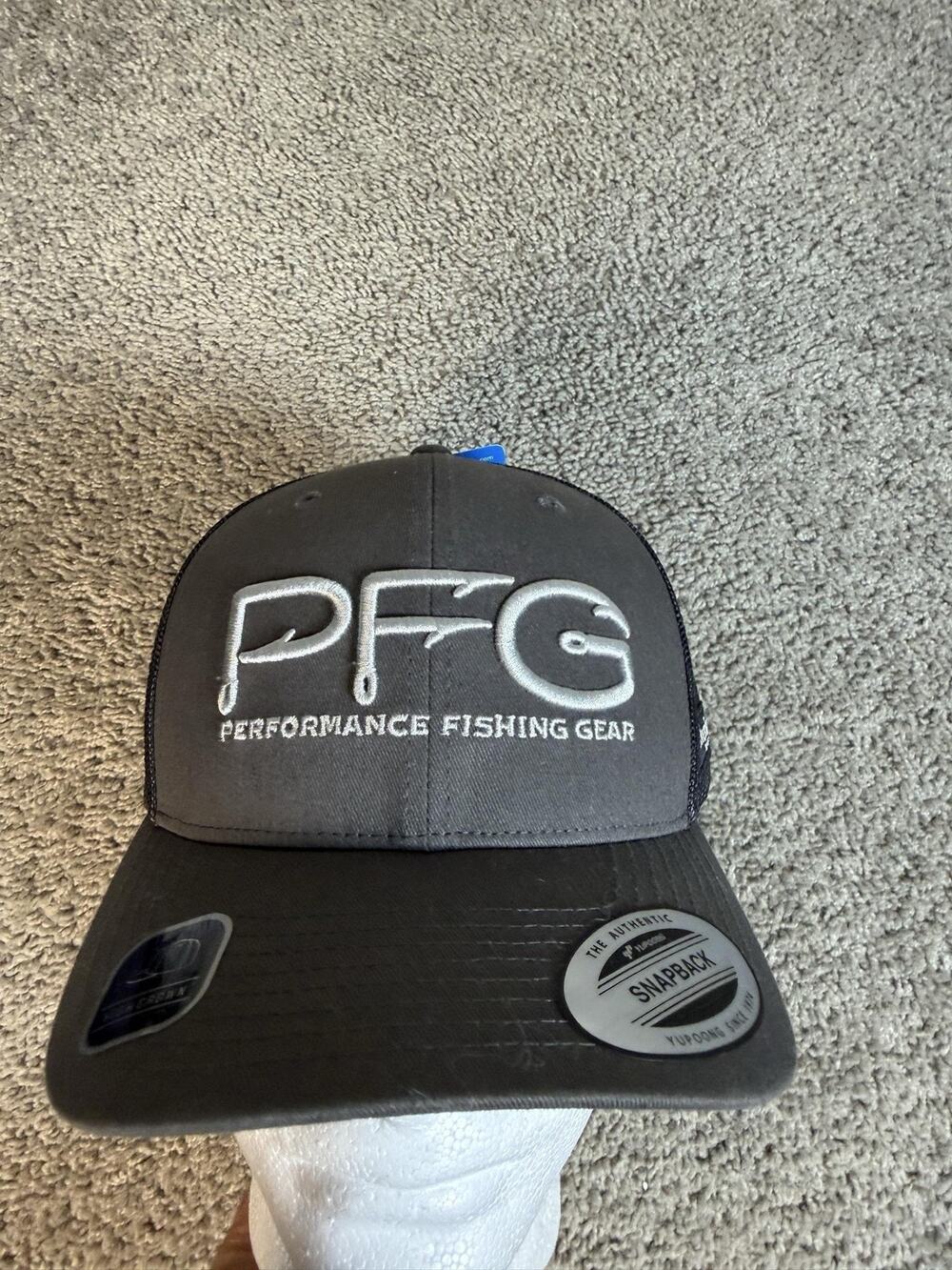 Columbia Hat Cap Snap Back Mens One Size Gray PFG Performance Fishing Gear